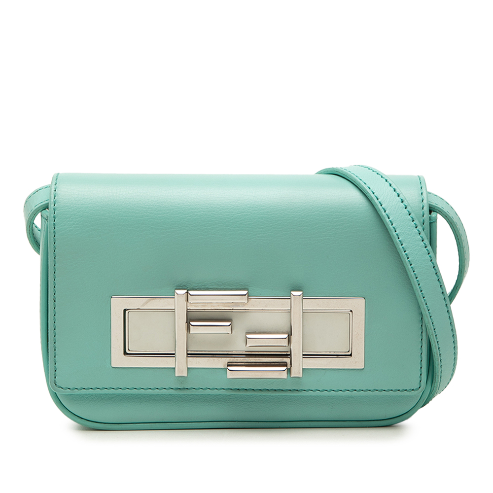 Pre-Loved Fendi Mini Calfskin 3Baguette Crossbody